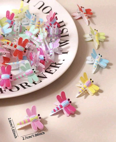 Dragonfly mini grabby clip trio