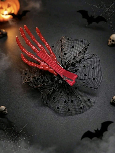 Halloween Eyeball & Claw Hairclip