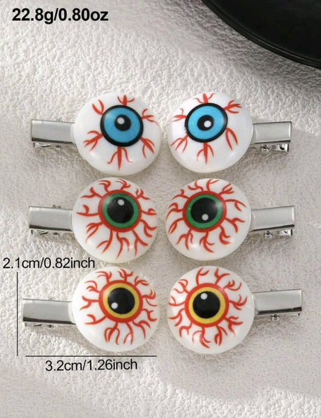 Eyeball Hairclips (pair)