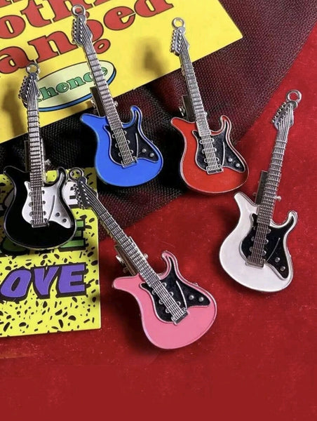 Guitar Hair Clips pair