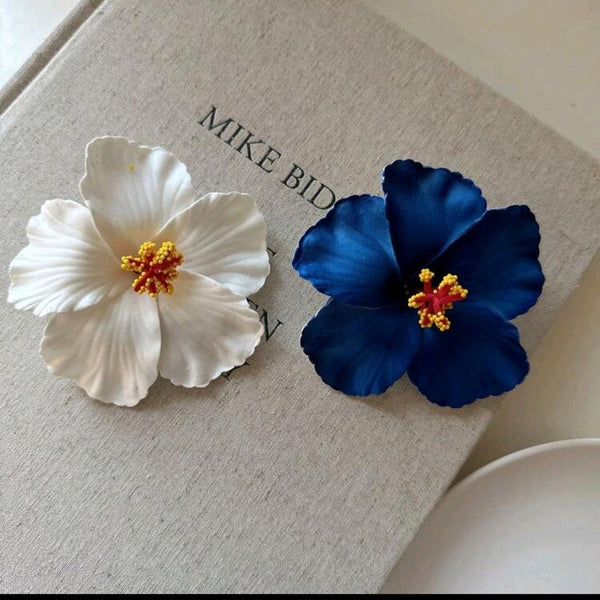 Hibiscus flower hair clip Set (2)
