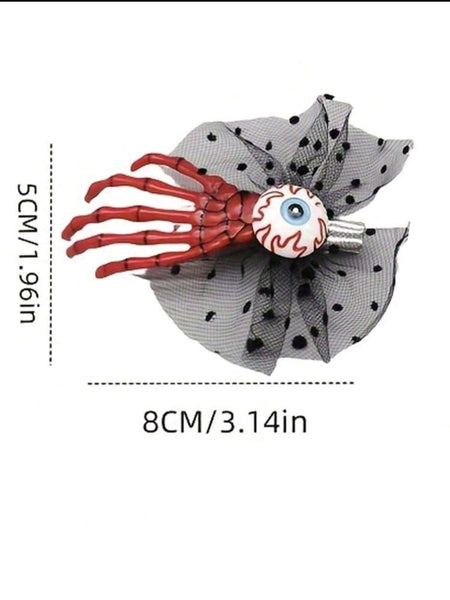 Halloween Eyeball & Claw Hairclip