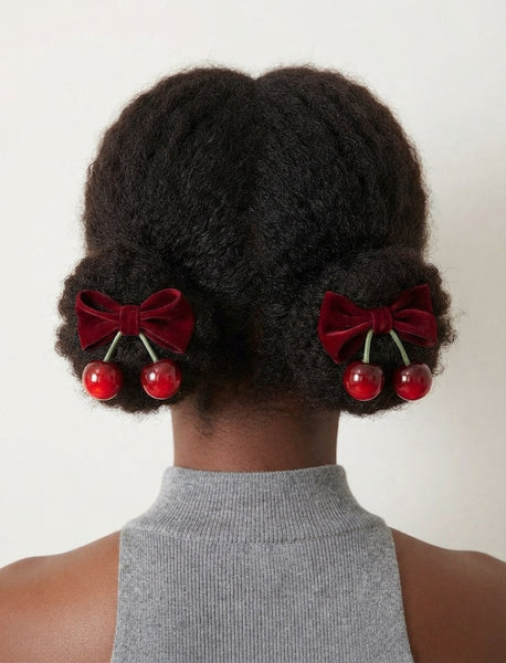 Cherries w/ Velvet Bow