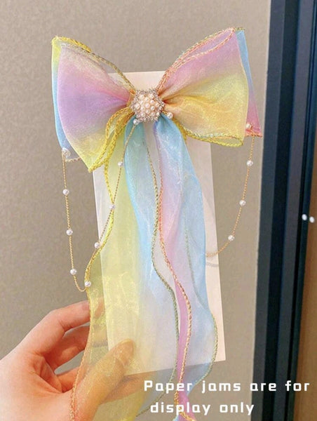 Mermaid bow with pearls