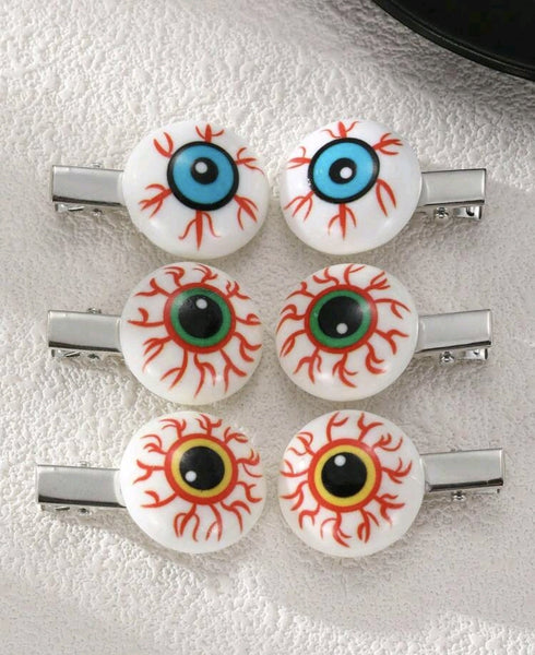 Eyeball Hairclips (pair)